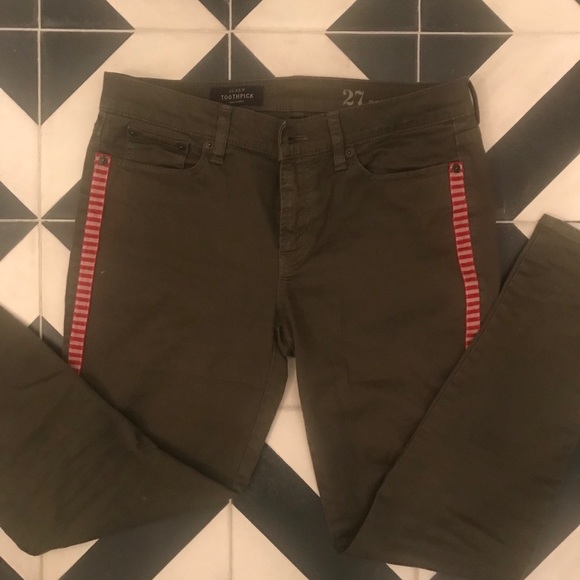 J.Crew • Toothpick Jean in Tux Stripe - 27 Ankle - Picture 4 of 6